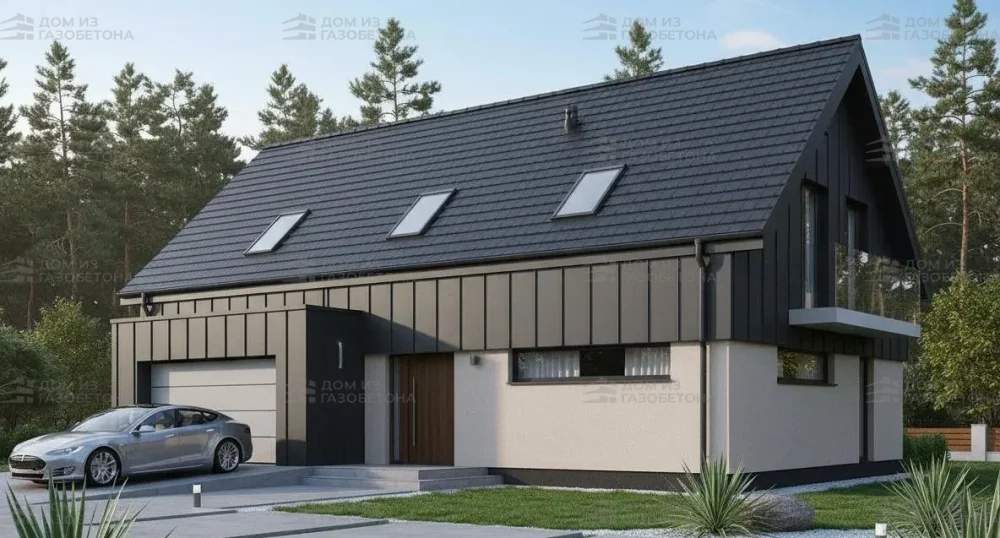 Проект Двухэтажный дом 14 на 11, 186 м2