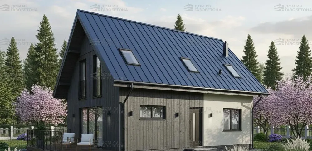 Проект Двухэтажный дом 11 на 9, 112 м2