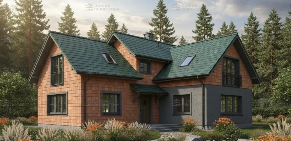 Проект Двухэтажный дом 16 на 13, 217 м2