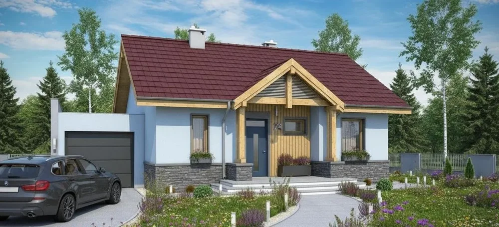 Проект Одноэтажный дом 12 на 9, 80 м2