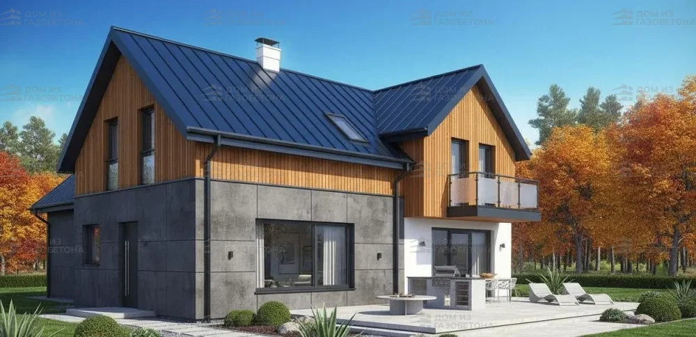 Проект Двухэтажный дом 17 на 10, 194 м2