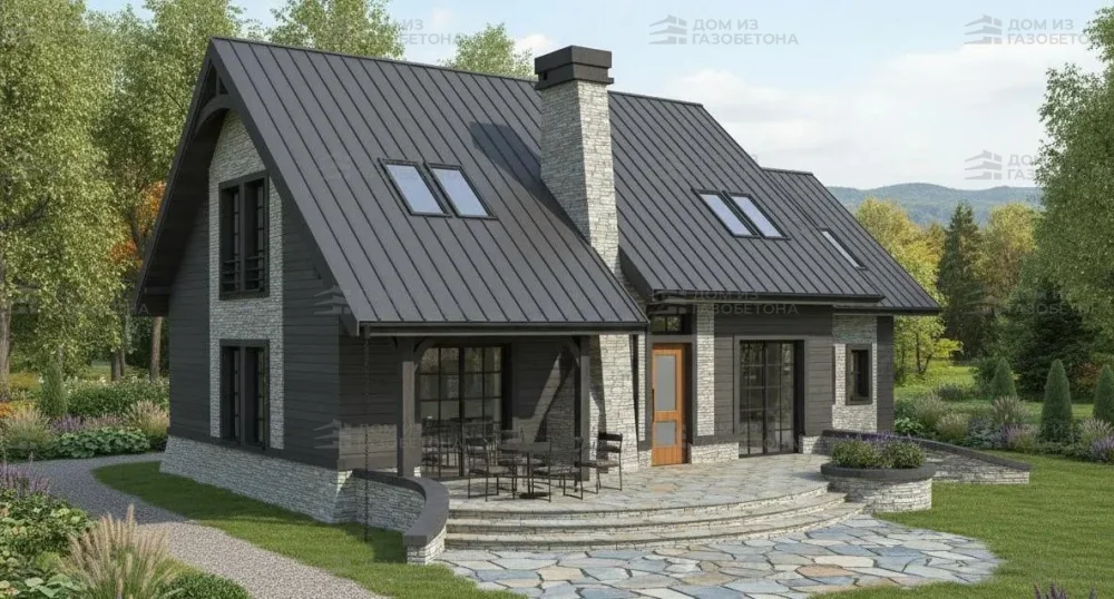 Проект Двухэтажный дом 15 на 10, 166 м2