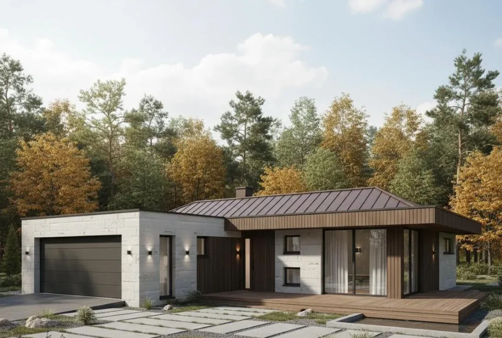 Проект Двухэтажный дом 14 на 10, 162 м2