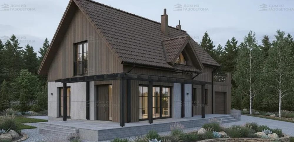 Проект Двухэтажный дом 16 на 9, 151 м2