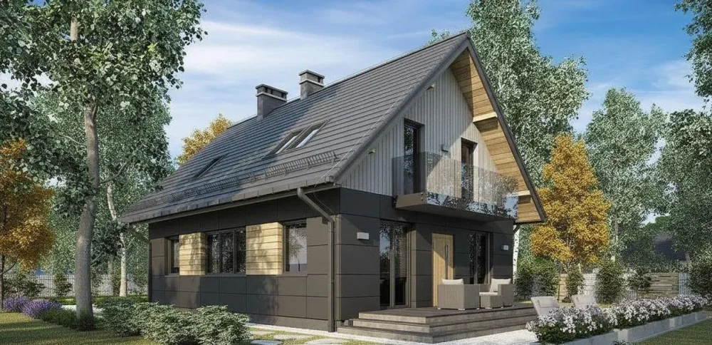 Проект Двухэтажный дом 9 на 11, 123 м2