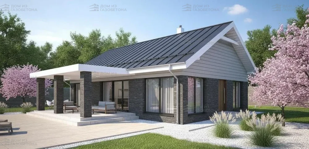 Проект Одноэтажный дом 23 на 16, 206 м2