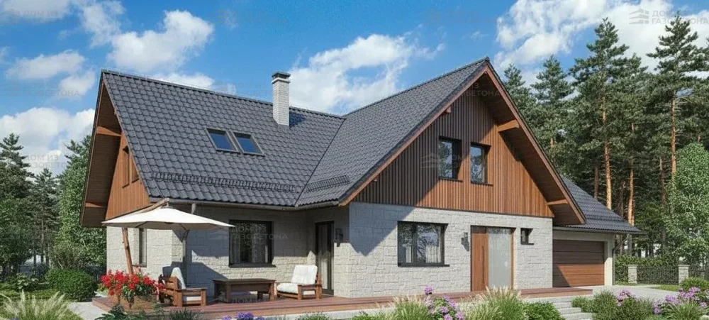 Проект Двухэтажный дом 12 на 19, 266 м2