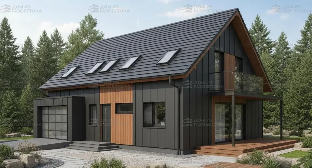 Проект Двухэтажный дом 14 на 10, 172 м2