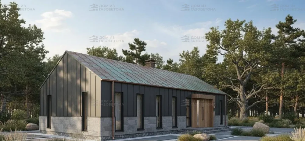 Проект Одноэтажный дом 18 на 11, 139 м2